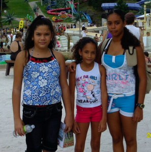 Jahayra, Jean-mary, and Ryda-luz, a bit older and obviously having survived.